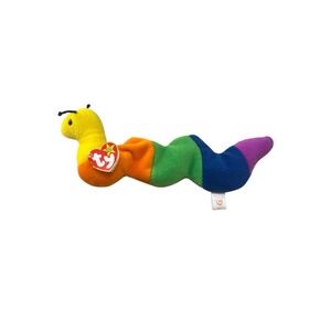 WITH TAGS- TY '99 Beanie Baby Buddies "Inch" The Worm 16"L Plush Toy‎ Vintage